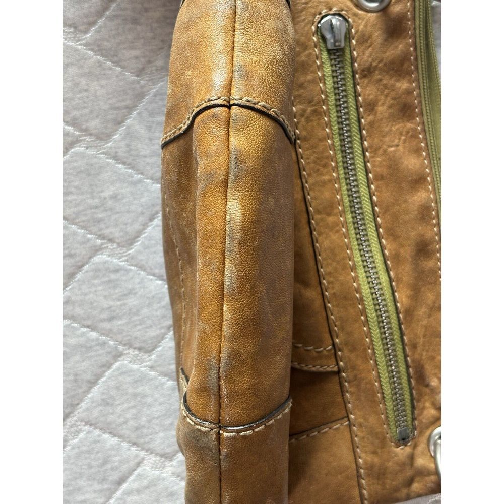 Fossil Fifty Four Purse Brown Leather Shoulder Bag Soft Crossbody Small Travel - Picture 5 of 14